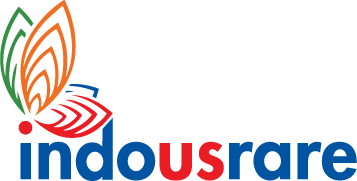 The color logo of IndoUSrare without a tagline.