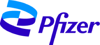 Logo of pfizer.